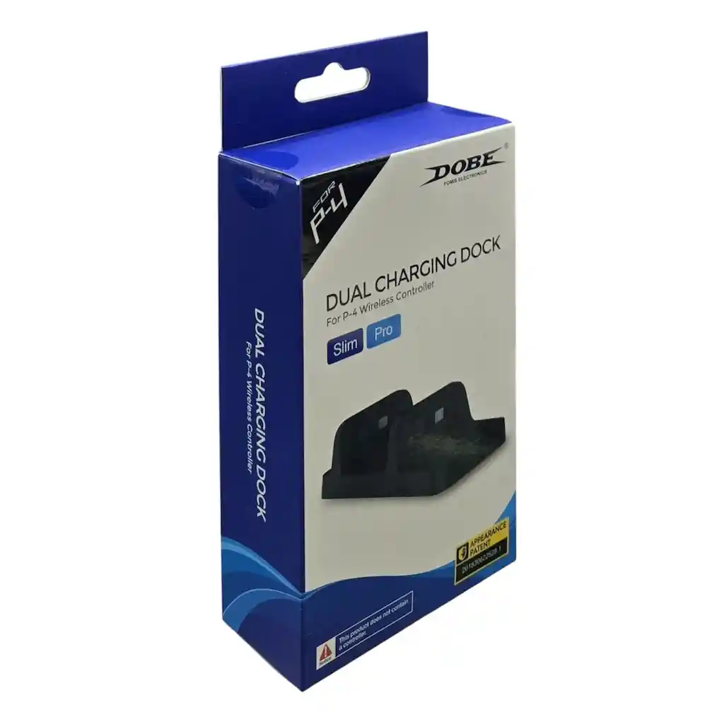 Base De Carga Dual Dobe Para Controles Inalámbricos Ps4 (slim/pro)