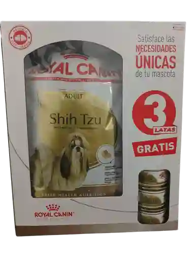 Royal Canin Shih Tzu Adulto 1.5 + 3 Latas Gratis