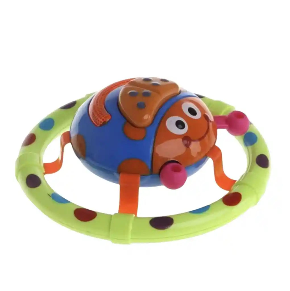 Sonajero Didactico Mariquita Luces Sonido Estimulacion Niños