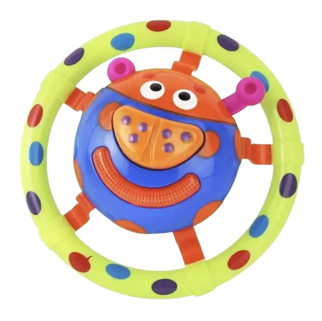Sonajero Didactico Mariquita Luces Sonido Estimulacion Niños