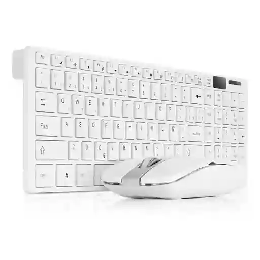Combo Teclado Y Mouse Inalámbrico Usb 24g Ultra Delgado