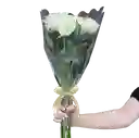 Ramo De 12 Rosas Blancas