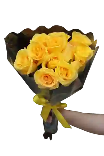 Ramo De 12 Rosas Amarillas