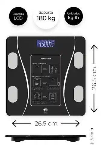 Bascula Para Persona Digital Bluetooht