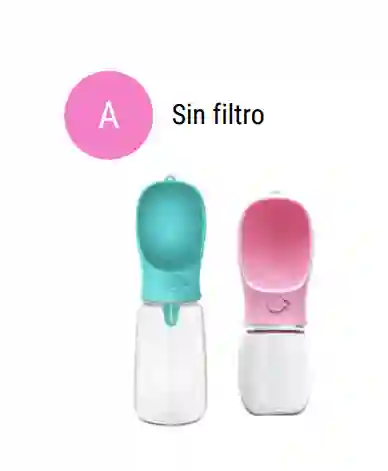 Bebedero Portable Con Boton De Activacion Y Bloqueo Sin Filtro L - Pc15a550ml