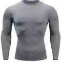 Camiseta Lycra Transpiración Entrenamiento/ Gris - Talla: Xl