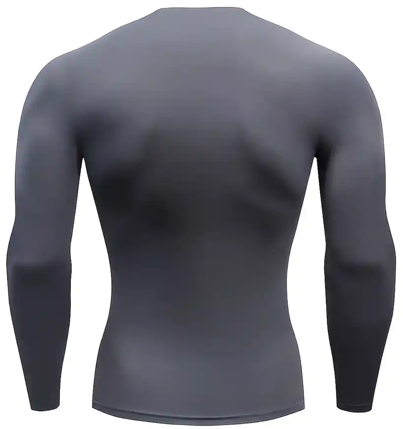 Camiseta Lycra Transpiración Entrenamiento/ Gris - Talla: Xl