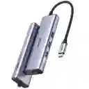 Hub Usb-c A X3 Usb-a, X1 Usb-c, X1 Hdmi 4k 30h, X1 Rj45 Ugreen 15598