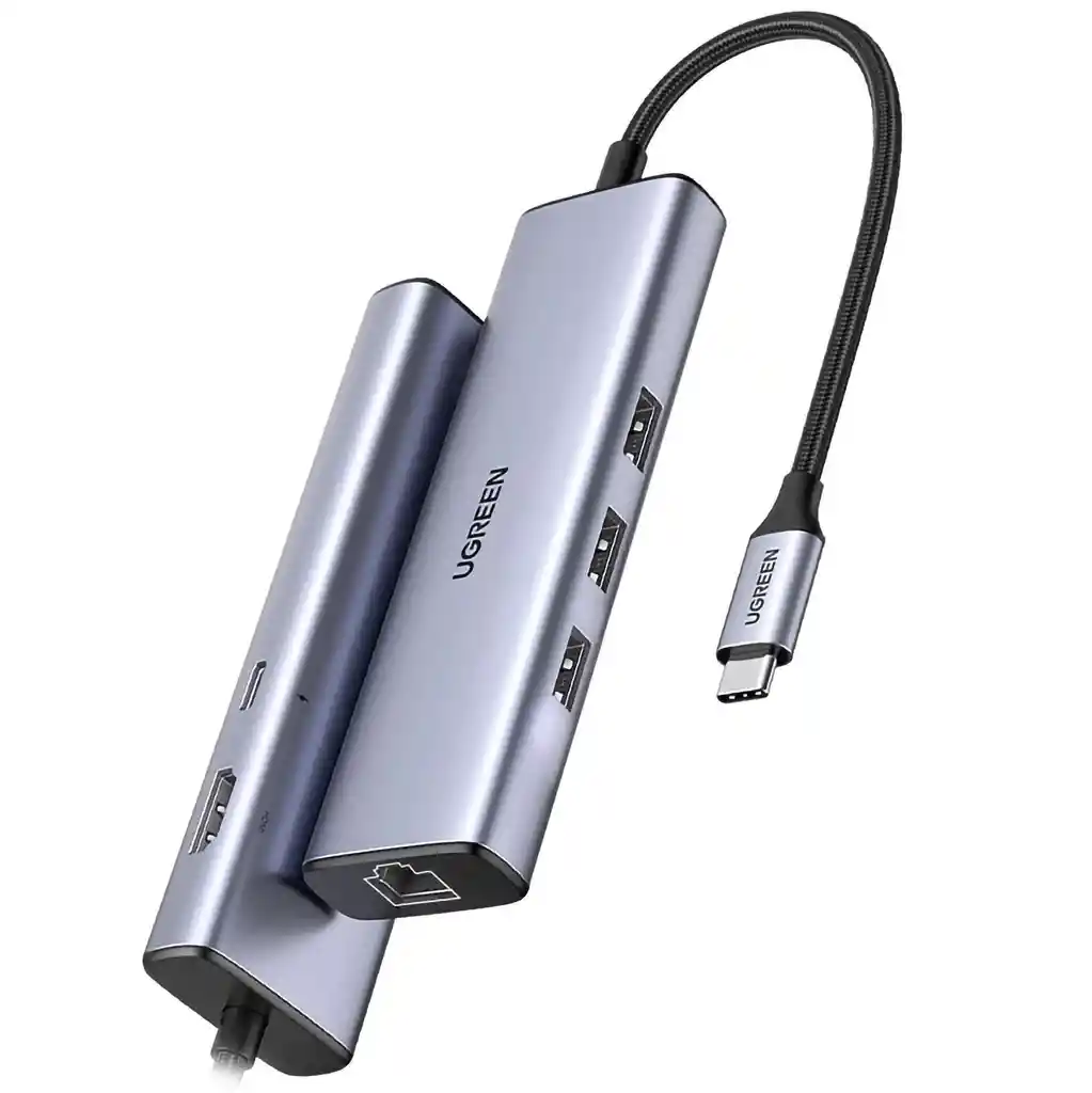 Hub Usb-c A X3 Usb-a, X1 Usb-c, X1 Hdmi 4k 30h, X1 Rj45 Ugreen 15598