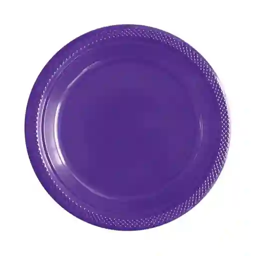 Plato Sempertex Deluxe Violeta Pequeño Plastico 6" 15 Cm X 10 Und