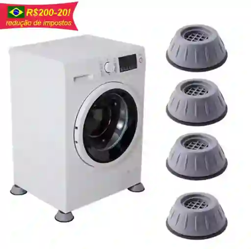 Base Soporte Caucho X4 Lavadora Estufa Mesas Multifuncional