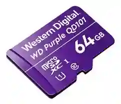 Memoria Sd Wd Purple Para Camara De Seguridad 64gb