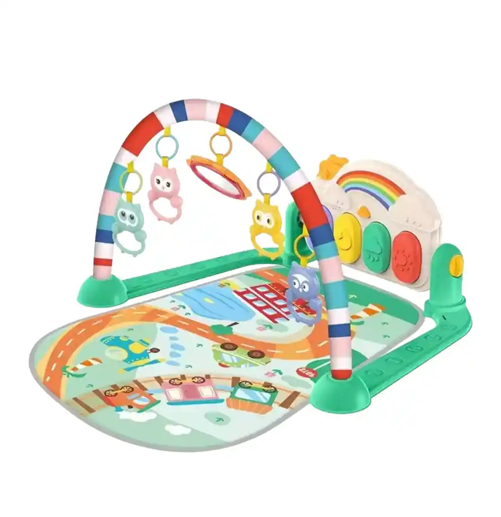 Gimnasio Tapete Piano Musical Estimulacion Niños Diseño Tren