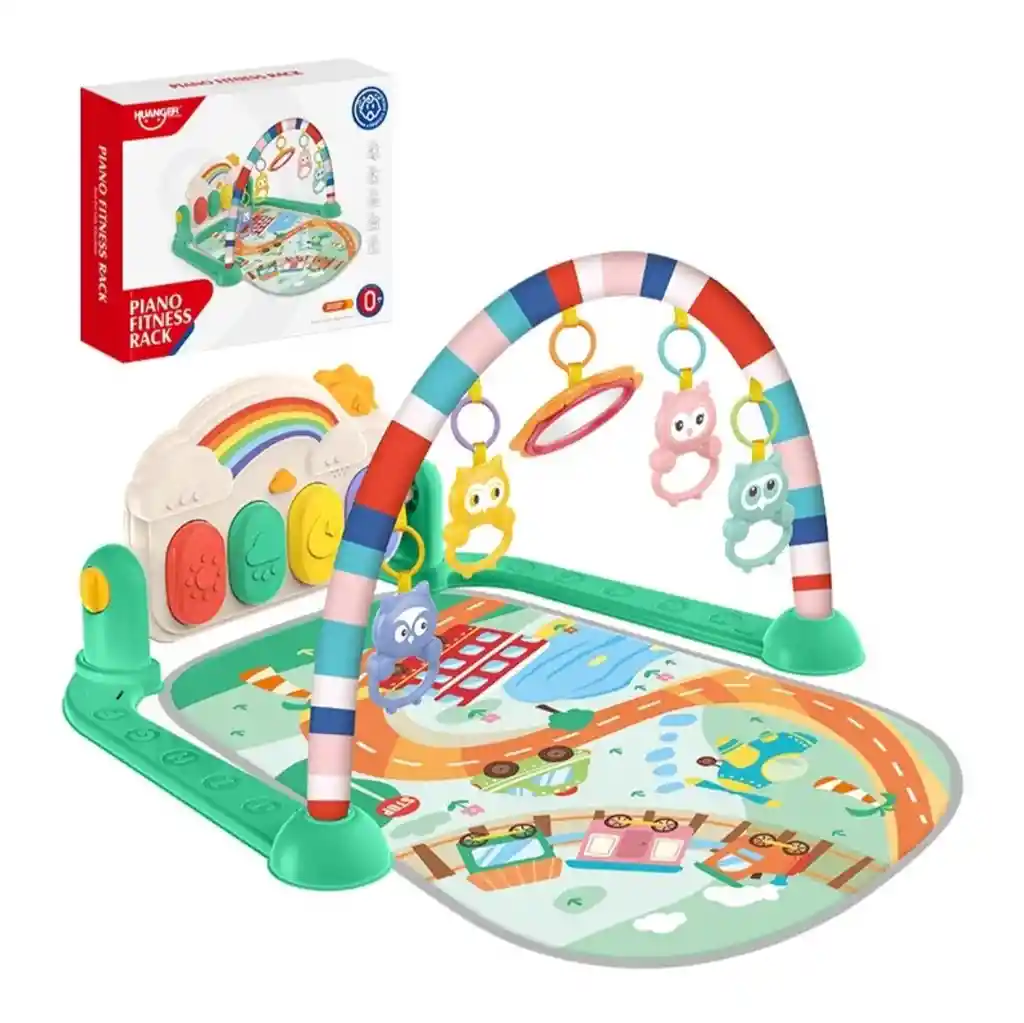 Gimnasio Tapete Piano Musical Estimulacion Niños Diseño Tren