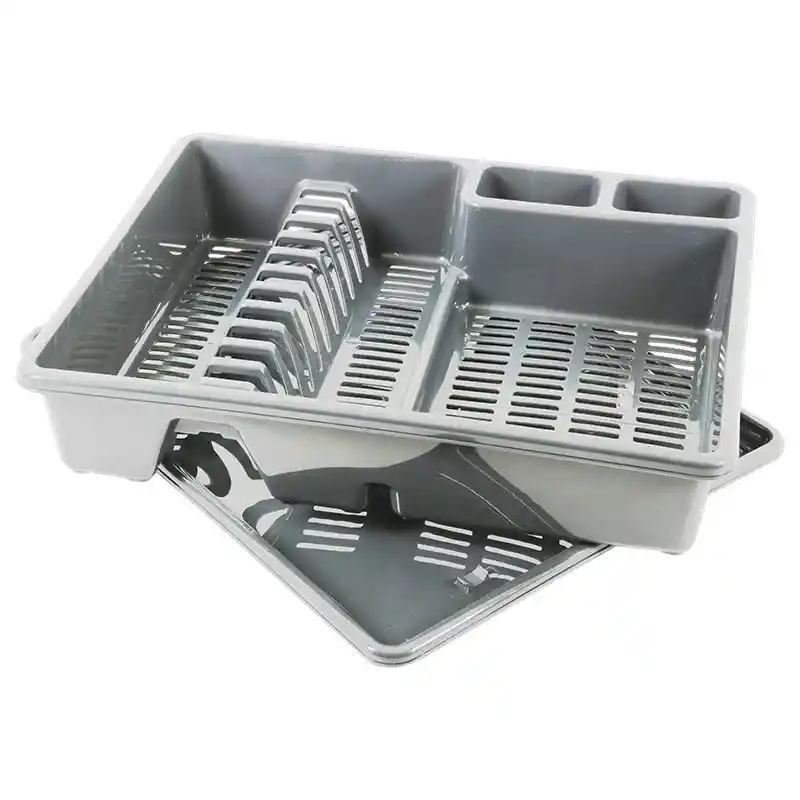 Escurridor Plasticforte 48x9x38cm Gris Plastico