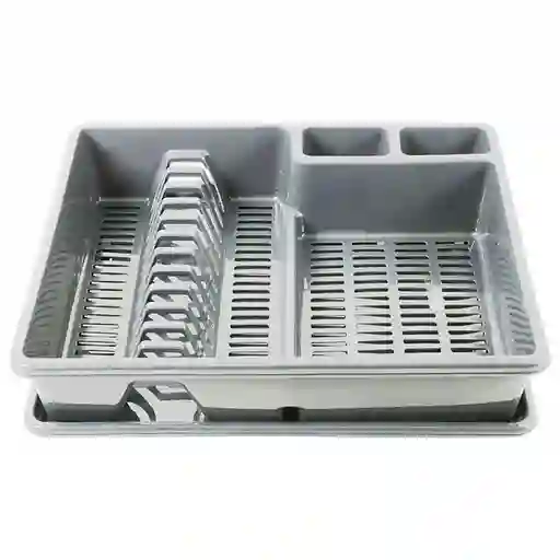 Escurridor Plasticforte 48x9x38cm Gris Plastico