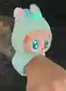 Pulcera Labubu Peluche Aguamarina Con Luces Y Sonido