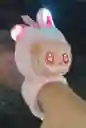 Pulcera Labubu Peluche Rosado Con Luces Y Sonido