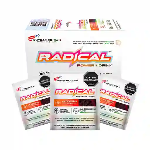 Radical Power Kiwi Manzana Verde X 216 G (18 Und X 12 G)