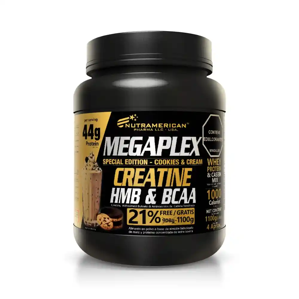 Megaplex Edición Especial Cookies And Cream 1100 G (2,43 Lb)