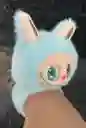Pulcera Labubu Peluche Azul Claro Sencilla