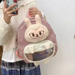 Morral Maleta Labubu3d Felpa Escolar Mochila