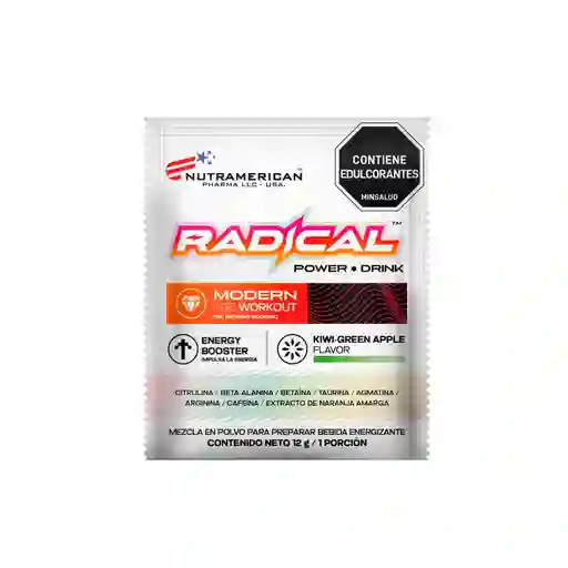 Sachet Radical Power Kiwi Manzana X 12 G