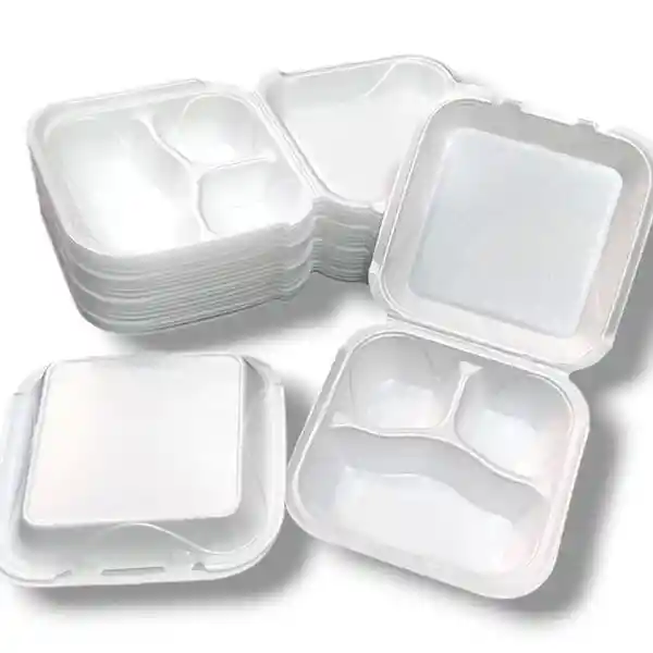 Portacomida Desechables P3 Blanco X 20