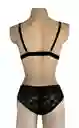 Conjunto Corazón Negro (top Y Panty Ajustables)