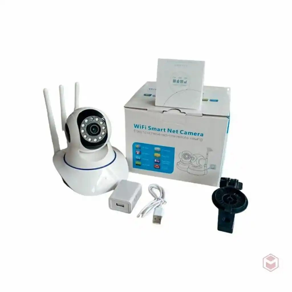 Cámara De Seguridad Wifi 3 Antenas Visión Nocturna