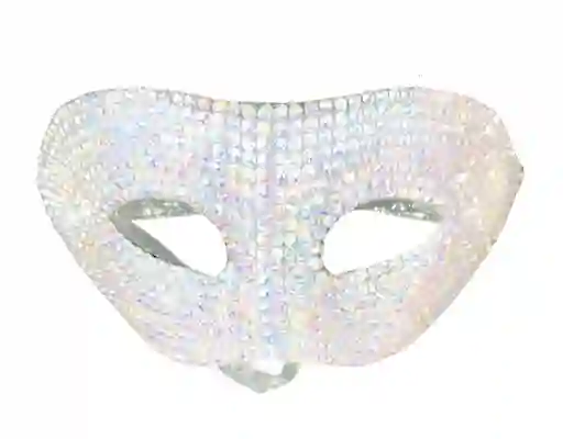 Antifaz Con Piedras Tornasol Para Hora Loca Halloween Carnaval Party