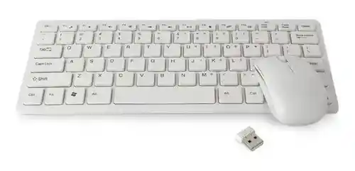 Kit Mini Teclado + Mouse Óptico Inalámbrico Para Pc K-03