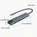 Adaptador Multipuerto Usb-c A 8 Puertos (hdmi, Tipoc, Usb,ds,tf, Rj45)