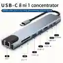 Adaptador Multipuerto Usb-c A 8 Puertos (hdmi, Tipoc, Usb,ds,tf, Rj45)