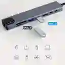 Adaptador Multipuerto Usb-c A 8 Puertos (hdmi, Tipoc, Usb,ds,tf, Rj45)