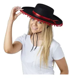 Sombrero Español Torero Negro Fiestas Hora Loca Española