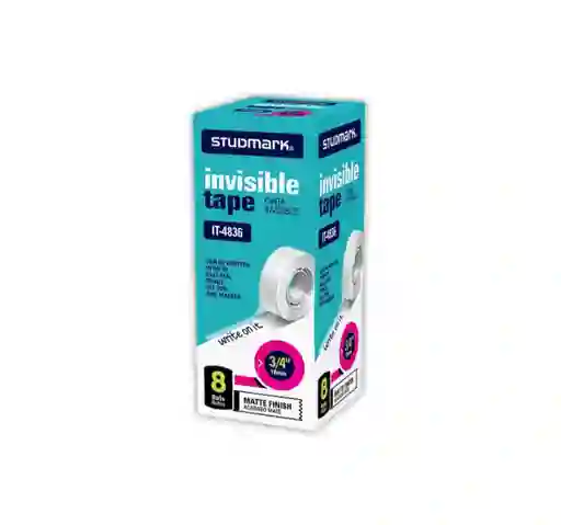 Cinta Adhesiva Invisible Studmark Acabado Matte Referencia 6502 3/4 18 Mm X 25m