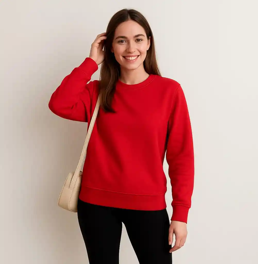 Hoodie Atemporal Essential Rojo