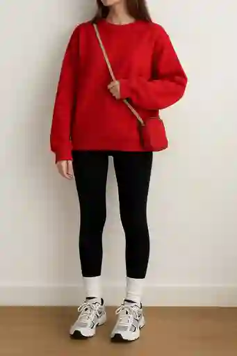 Hoodie Atemporal Essential Rojo