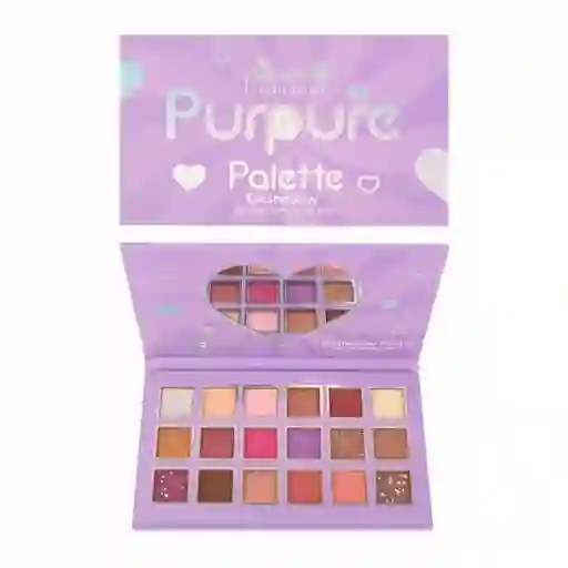 Paleta De Sombras X18 Tonos Palette Purpure