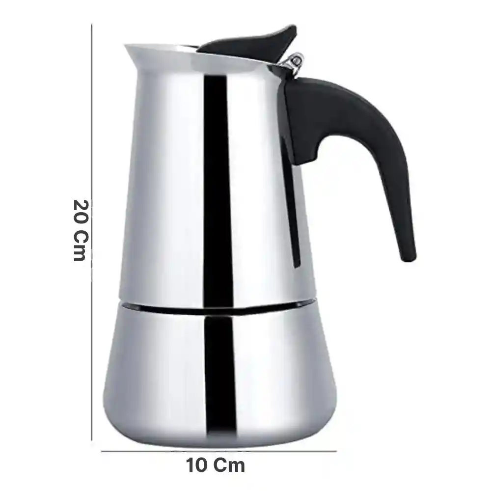 Cafetera Italiana Espresso Maker 6 Tazas Acero Inoxidable