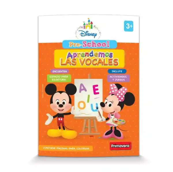 Libro De Actividades Preescolar 24 Paginas Aprendemos Las Vocales
