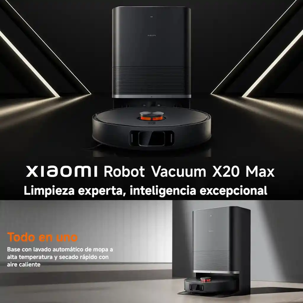 Xiaomi Robot Vacuum X20 Max, Aspiradora Inteligente Estación