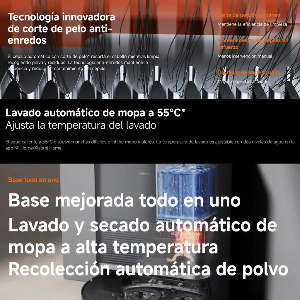 Xiaomi Robot Vacuum X20 Max, Aspiradora Inteligente Estación