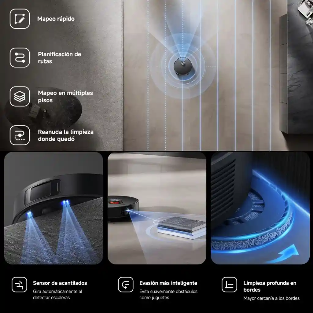 Xiaomi Robot Vacuum X20 Max, Aspiradora Inteligente Estación