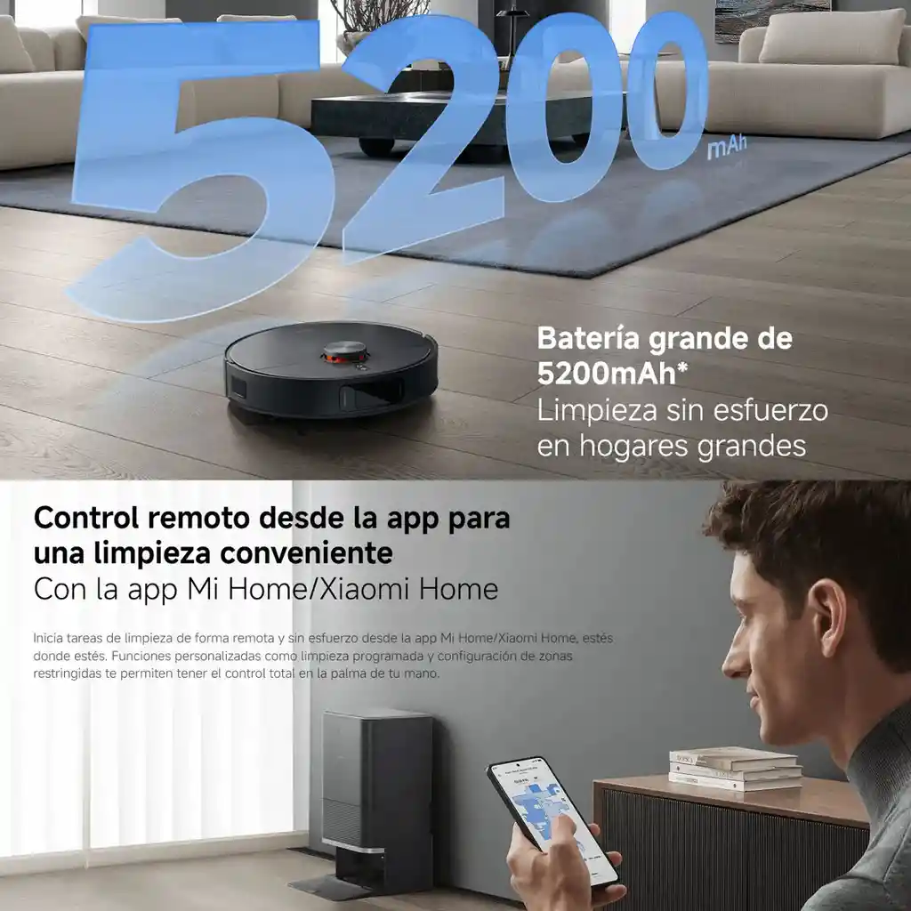 Xiaomi Robot Vacuum X20 Max, Aspiradora Inteligente Estación