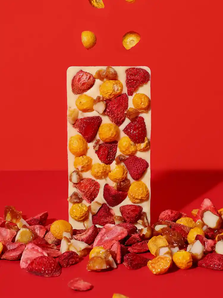 X2 Barra De Chocolate Blanco - Golden Berries Magno