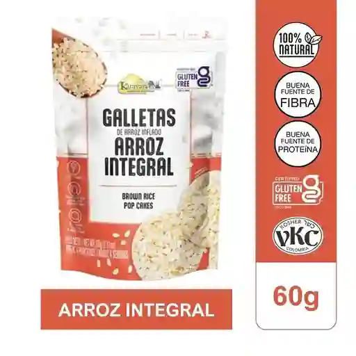 Galletas De Arroz Inflado Integral 60gr