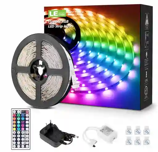 Tira De Luces Led Cinta Auto Adhesiva Multicolor 10mt Control Remoto