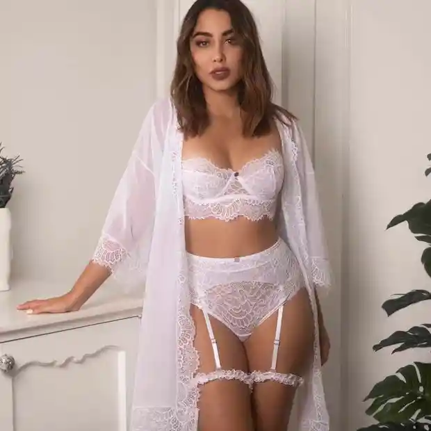 Kimono Mini Lynsey Blanco Talla Unica